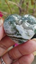 Load and play video in Gallery viewer, Mini Ocean Jasper Hearts (Lot 4)
