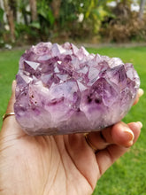 Load image into Gallery viewer, Brazilian Amethyst Heart Clusters w/Agate
