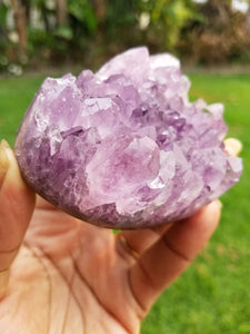 Brazilian Amethyst Heart Clusters w/Agate