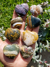 Load image into Gallery viewer, Mini Ocean Jasper Hearts (Lot 1)
