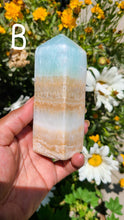 Load image into Gallery viewer, Heavenly Caribbean Blue Calcite Towers (LOT 2)
