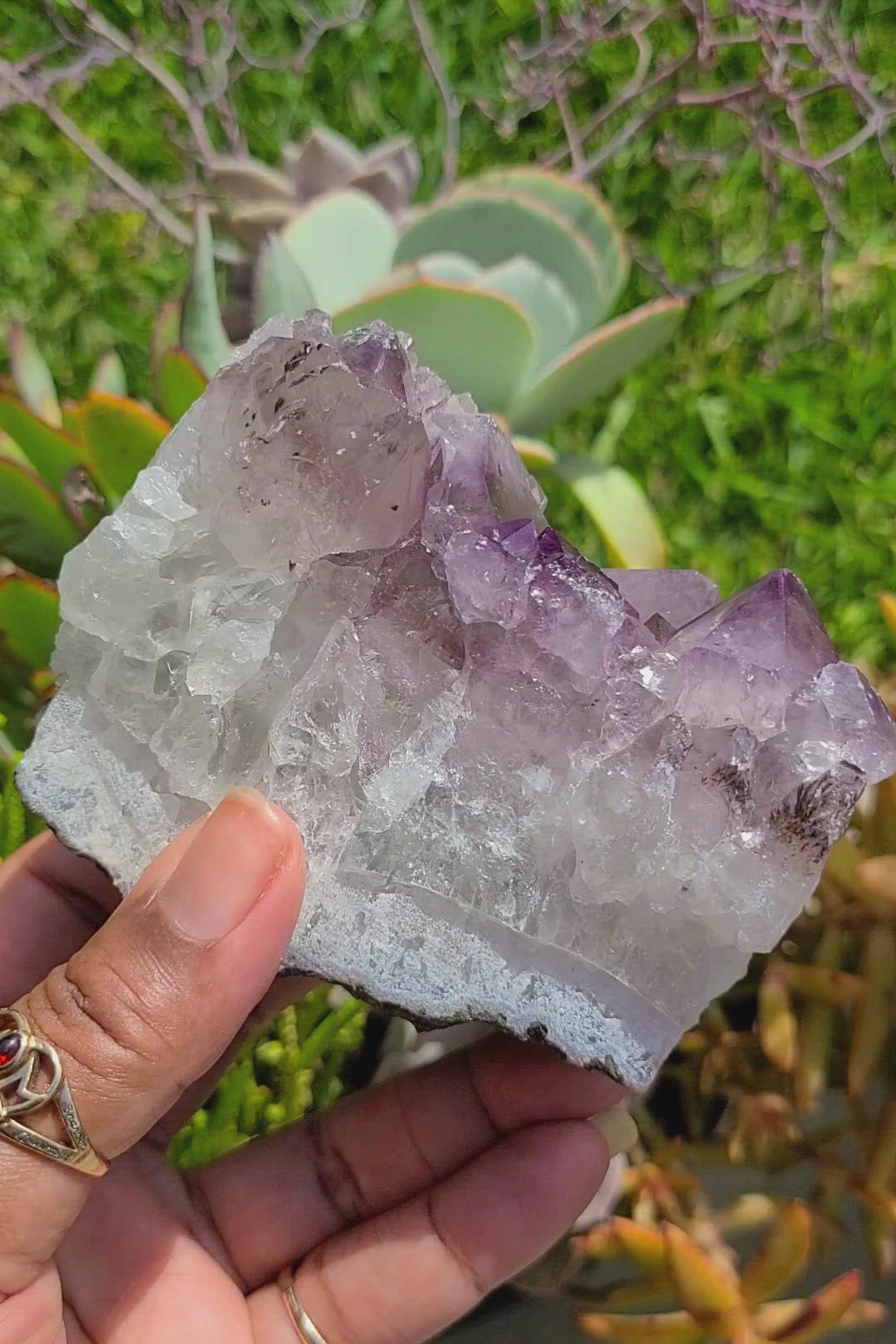 Small crystals Amethyst slab(10kg) brazil