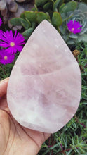 Load and play video in Gallery viewer, Leaf &amp; Teardrop Rose Quartz Bowls
