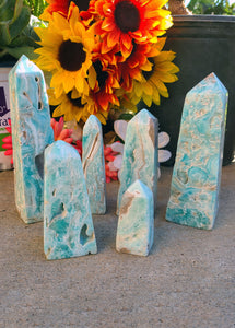 Blue Aragonite Towers