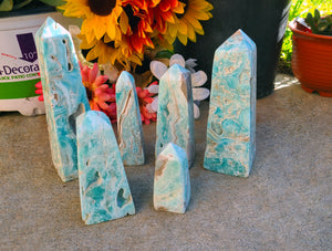 Blue Aragonite Towers