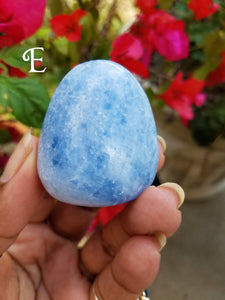 Blue Calcite Palm Stones