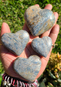 Blue Kyanite Hearts