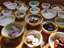 Load image into Gallery viewer, Multicolored Green Onyx Bowls.
