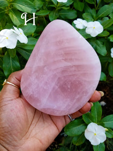 Leaf & Teardrop Rose Quartz Bowls