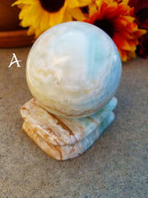 Load image into Gallery viewer, Celestial Caribbean Blue Calcite Spheres
