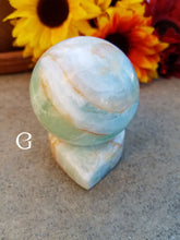 Load image into Gallery viewer, Celestial Caribbean Blue Calcite Spheres
