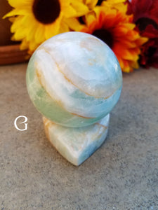 Celestial Caribbean Blue Calcite Spheres