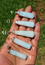 Load image into Gallery viewer, Caribbean Blue Calcite Necklace Pendants
