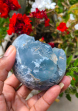 Load image into Gallery viewer, Blue Celestite Geode Egg (2.265lb)
