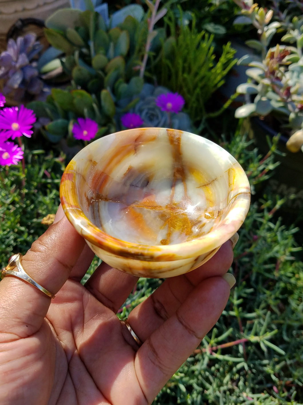 Multicolored Green Onyx Bowls.