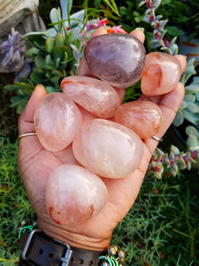 Fire Quartz Palm Stones