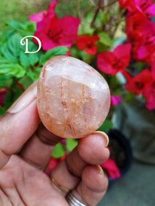 Fire Quartz Palm Stones