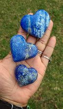 Load image into Gallery viewer, Deep Cobalt Blue Lapis Lazuli Hearts (Lot 1)
