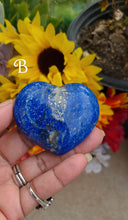 Load image into Gallery viewer, Deep Cobalt Blue Lapis Lazuli Hearts (Lot 1)
