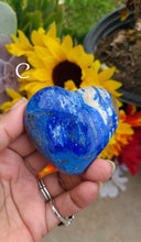 Load image into Gallery viewer, Deep Cobalt Blue Lapis Lazuli Hearts (Lot 1)
