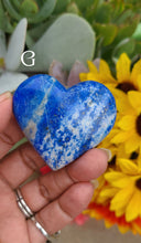 Load image into Gallery viewer, Deep Cobalt Blue Lapis Lazuli Hearts (Lot 1)
