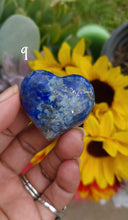 Load image into Gallery viewer, Deep Cobalt Blue Lapis Lazuli Hearts (Lot 1)
