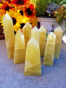 Juicy Pineapple Calcite Towers