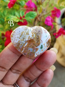 Mini Ocean Jasper Hearts (Lot 1)