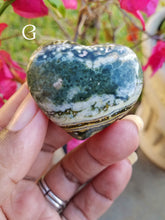 Load image into Gallery viewer, Mini Ocean Jasper Hearts (Lot 1)
