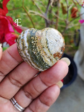 Load image into Gallery viewer, Mini Ocean Jasper Hearts (Lot 3)
