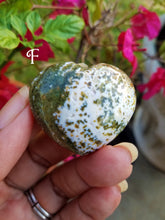 Load image into Gallery viewer, Mini Ocean Jasper Hearts (Lot 3)
