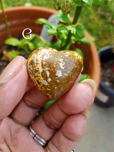 Mini Ocean Jasper Hearts (Lot 5)