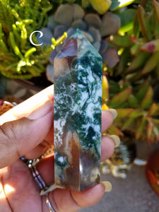 Moss Agate Points (Lot 1)