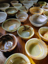 Load image into Gallery viewer, Multicolored Green Onyx Bowls.
