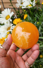 Load image into Gallery viewer, Bright Orange &quot;Sherbet&quot; Calcite Spheres
