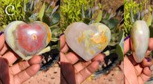 Load image into Gallery viewer, Amazing Pink Banded Calcite Hearts
