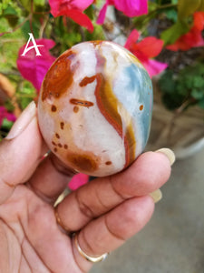 Polychrome Jasper Palm Stones