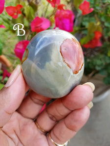 Polychrome Jasper Palm Stones