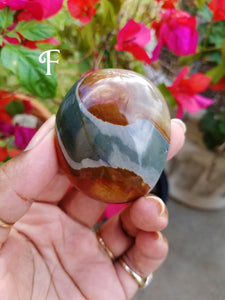 Polychrome Jasper Palm Stones