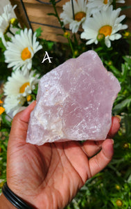 Raw Rose Quartz Chunks