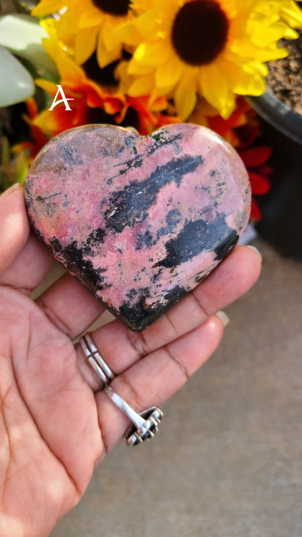 Beautiful Rhodonite Hearts