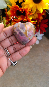 Beautiful Rhodonite Hearts