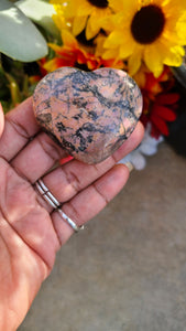 Beautiful Rhodonite Hearts