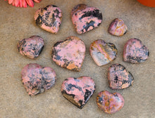 Load image into Gallery viewer, Beautiful Rhodonite Hearts
