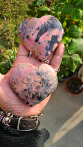 Beautiful Rhodonite Hearts