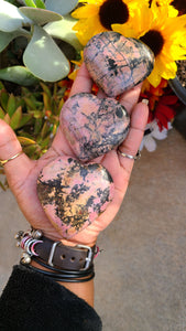 Beautiful Rhodonite Hearts