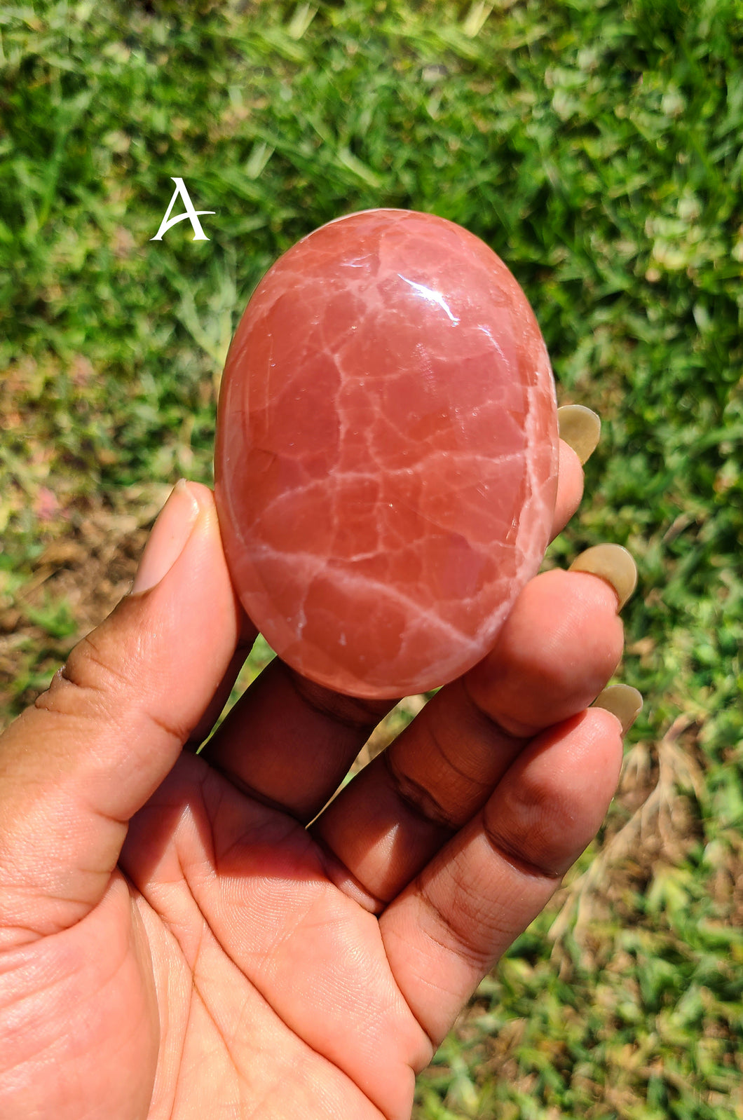 Deep Rose Calcite Palms (Lot 1)