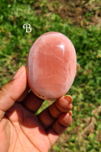 Deep Rose Calcite Palms (Lot 1)