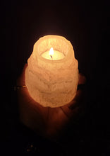 Load image into Gallery viewer, &quot;Little Mountain&quot; Satin Spar Tealight Candle Holders
