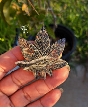 Load image into Gallery viewer, Sycamore Crystal Leaf Carvings
